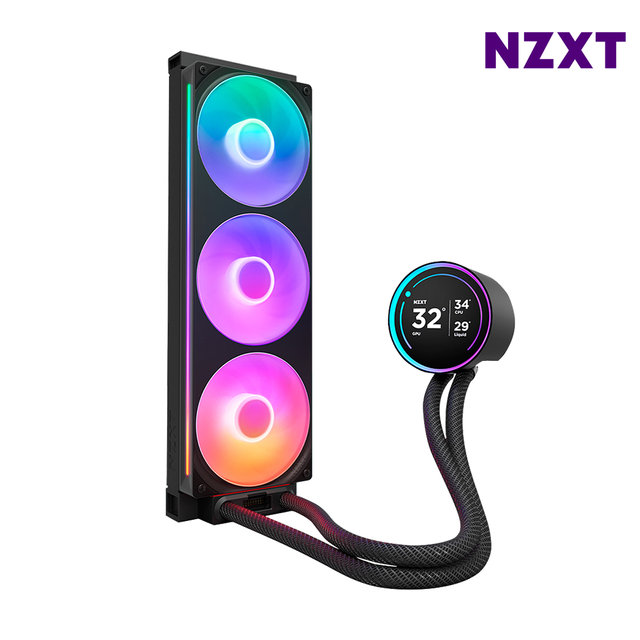 NZXT KRAKEN ELITE V2 360 RGB 블랙 CPU쿨러 수냉쿨러