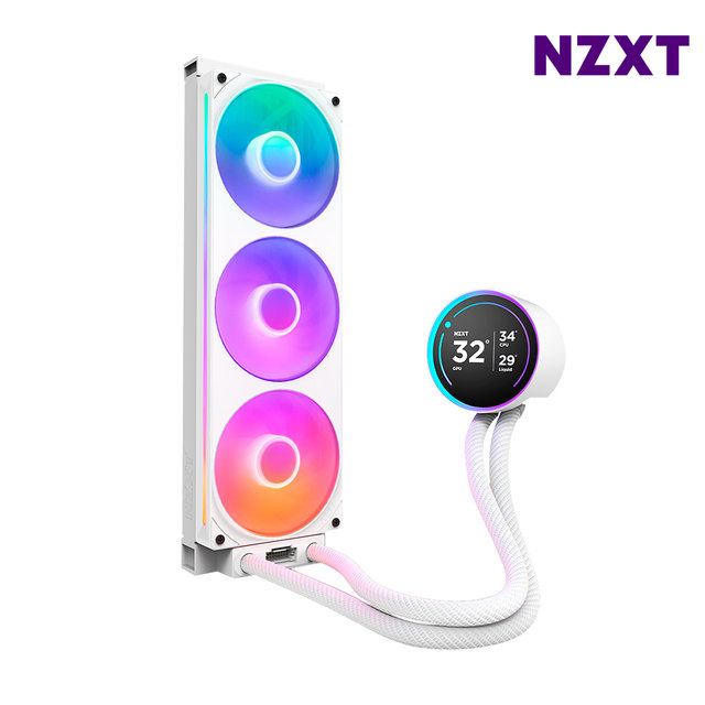 NZXT KRAKEN ELITE V2 360 RGB 화이트 CPU쿨러 수냉쿨러