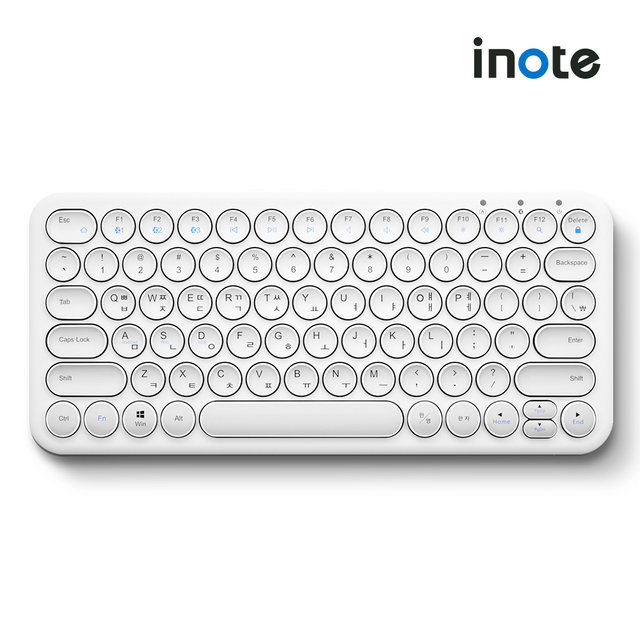 [최상급 / 계산점] 아이노트 멀티페어링 블루투스 키보드 X-KEY 38BT 화이트 (J)X-KEY38BT_ALLWHITE