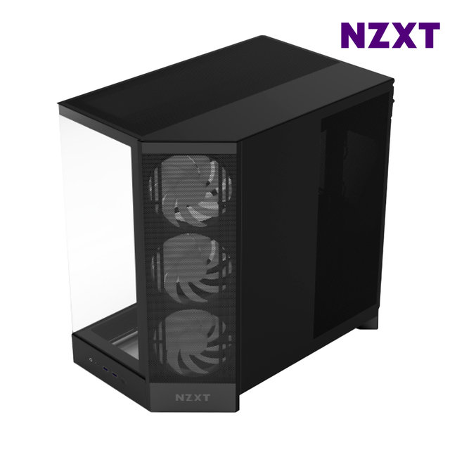 NZXT H9 FLOW V2 RGB 블랙 미들타워케이스 PC케이스 최종 244140 WON