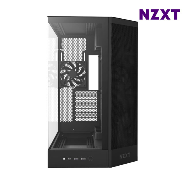 NZXT H9 FLOW V2 블랙 미들타워케이스 PC케이스