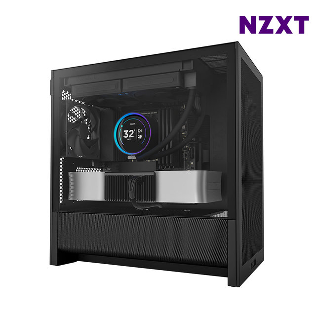 NZXT H3 FLOW 블랙 미들타워케이스 PC케이스 최종 84640 WON
