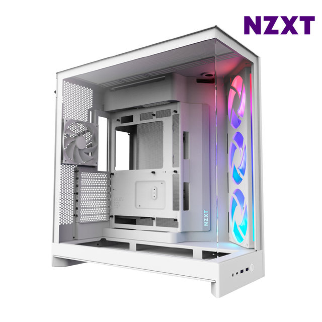 NZXT H9 FLOW V2 RGB 화이트 미들타워케이스 PC케이스