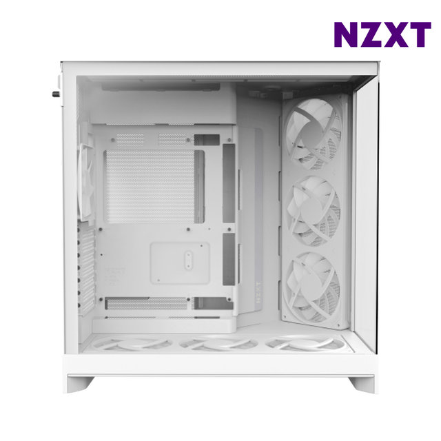 NZXT H9 FLOW RGB PLUS V2 화이트 PC케이스 미들타워케이스