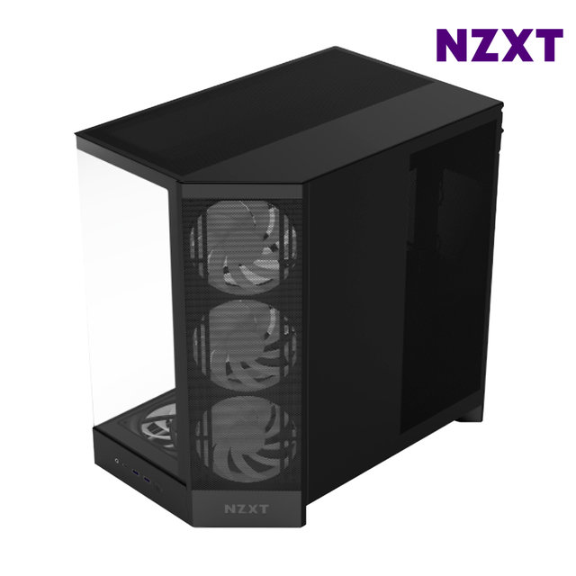 NZXT H9 FLOW RGB PLUS V2 블랙 PC케이스 미들타워케이스 최종 358560 WON