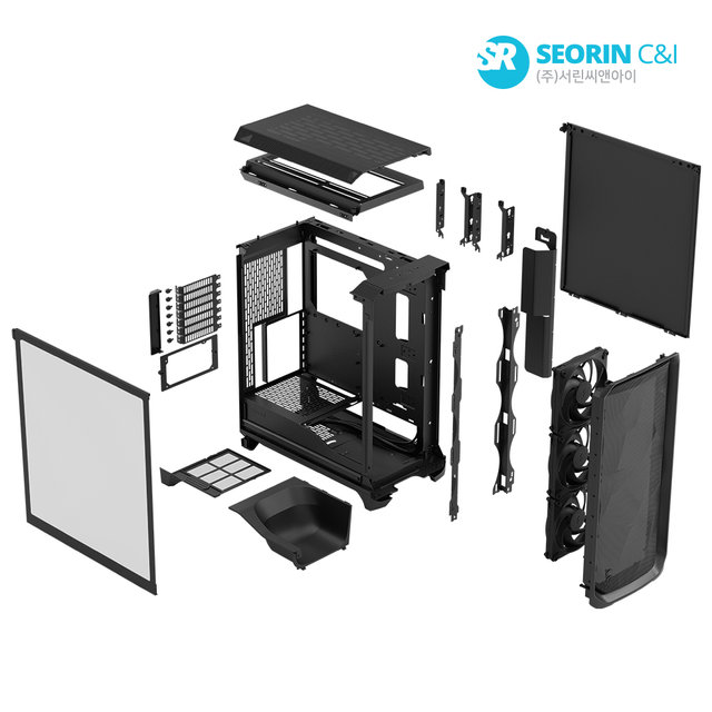 [서린공식] Fractal Design Meshify 3 강화유리 블랙