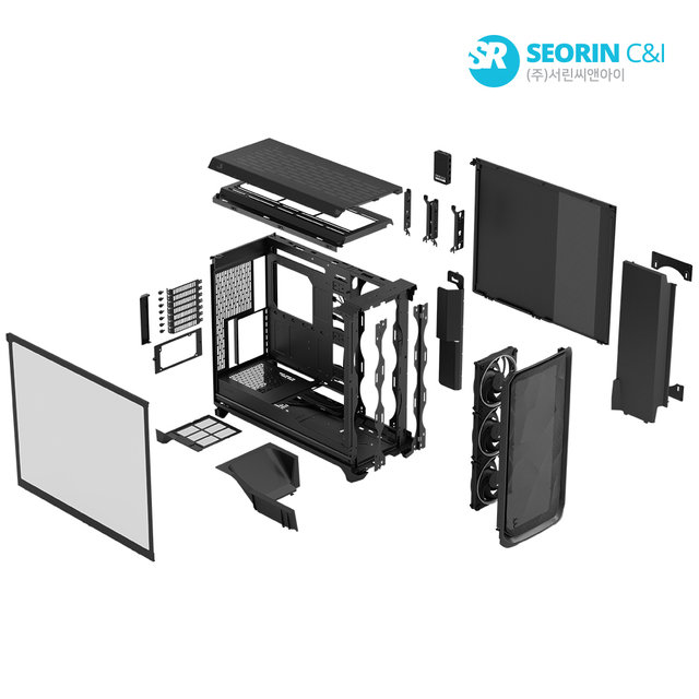 [서린공식] Fractal Design Meshify 3 XL Ambience Pro RGB 강화유리 블랙
