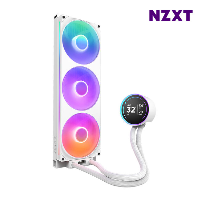 NZXT KRAKEN ELITE V2 420 RGB 화이트 CPU쿨러 수냉쿨러 최종 352250 WON