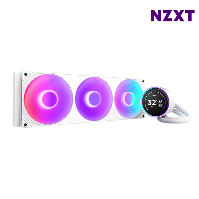 NZXT KRAKEN ELITE V2 420 RGB 화이트 CPU쿨러 수냉쿨러 최종 352250 WON