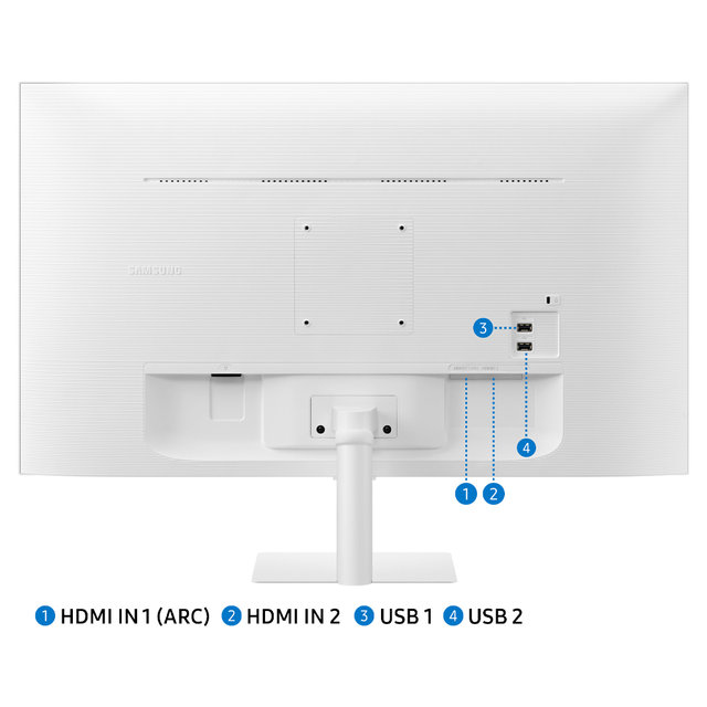 삼성 스마트모니터 M5 S27DM501 68cm 화이트 넷플릭스 유튜브 OTT IPTV