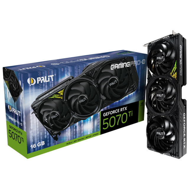 [이엠텍 공식] PALIT 지포스 RTX 5070 Ti GAMINGPRO-S D7 16GB 이엠텍