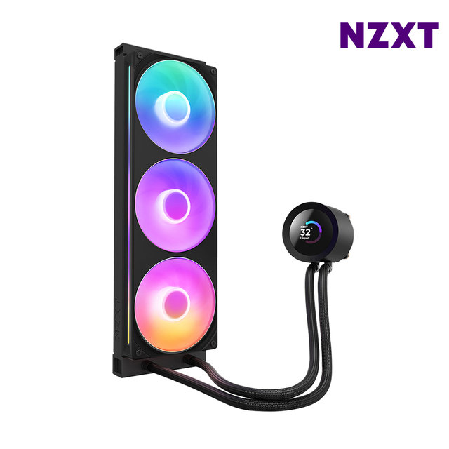 NZXT KRAKEN PLUS 360 RGB 블랙 CPU쿨러 수냉쿨러