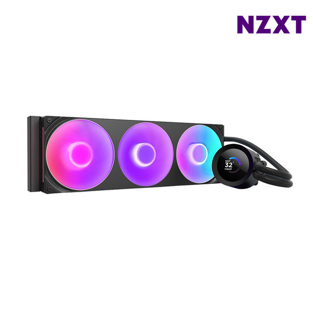 NZXT KRAKEN PLUS 360 RGB 블랙 CPU쿨러 수냉쿨러 최종 242340 WON