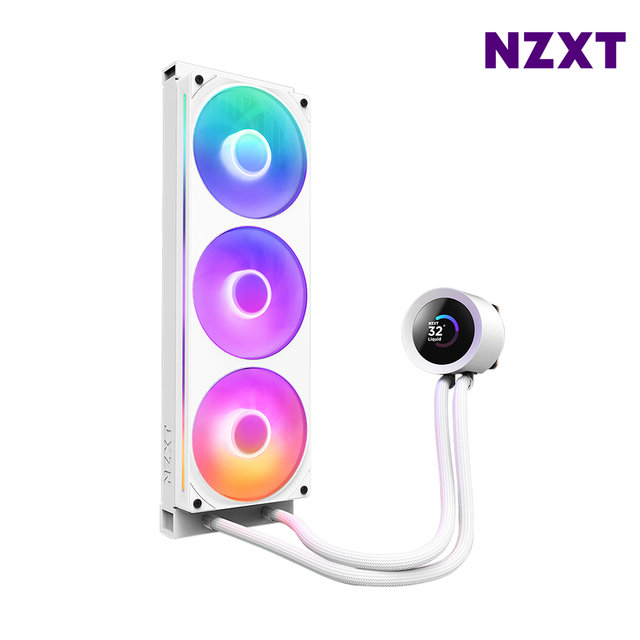 NZXT KRAKEN PLUS 360 RGB 화이트 CPU쿨러 수냉쿨러
