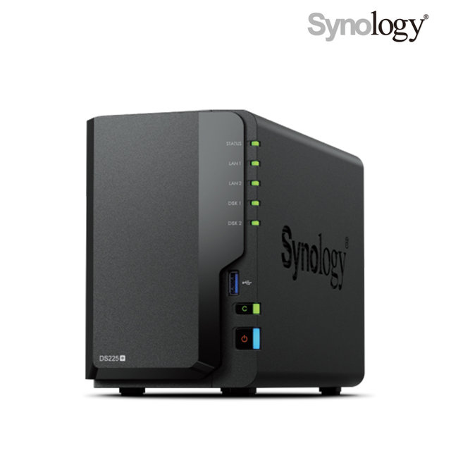 시놀로지 DS225+ 2Bay NAS[케이스][공식총판]