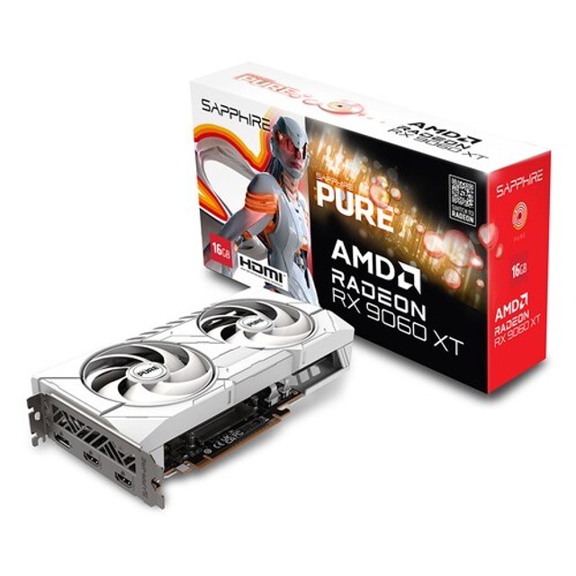SAPPHIRE 라데온 RX 9060 XT PURE OC D6 16GB