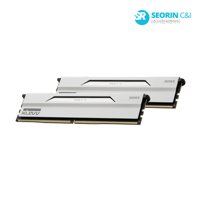 [서린공식] 에센코어 클레브 DDR5-6000 CL30 BOLT V WHITE 패키지 서린 32GB(16Gx2)