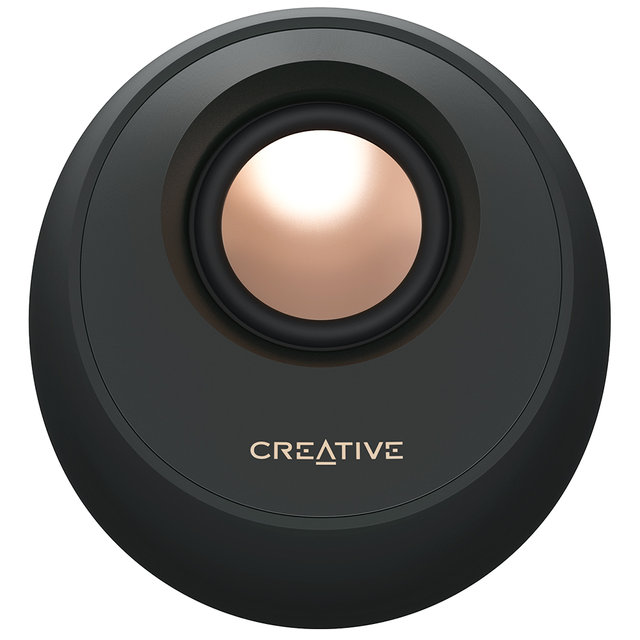 [크리에이티브] PEBBLE PRO BLACK RGB 스피커 (USB/블루투스/AUX 지원)