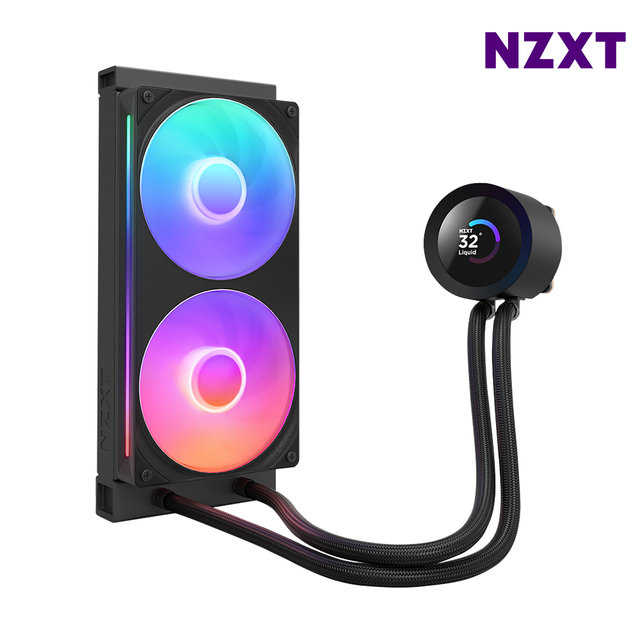 NZXT KRAKEN PLUS 240 RGB 블랙 CPU쿨러 수냉쿨러