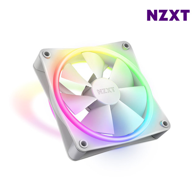 NZXT F120 RGB DUO 화이트 시스템팬 쿨링팬