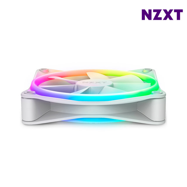 NZXT F120 RGB DUO 화이트 시스템팬 쿨링팬