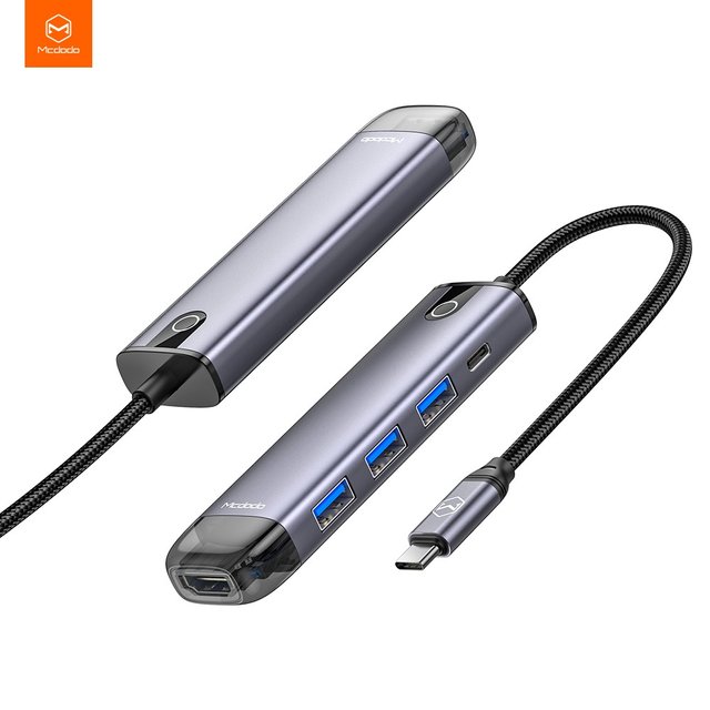 [맥도도] 5 in 1 C타입 USB 멀티 확장 허브 어댑터 HU-7750
