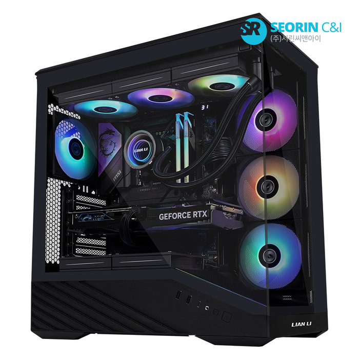 리안리 서린공식 LIAN LI Vector V100 ARGB 블랙