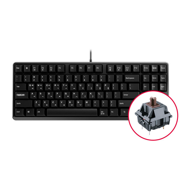 체리 G80-3000S TKL 기계식 키보드 블랙 갈축