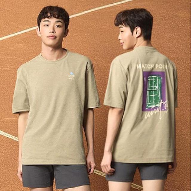 유닛비 남성 여성 반팔 티셔츠 데일리 오버핏 BE-2501-T04