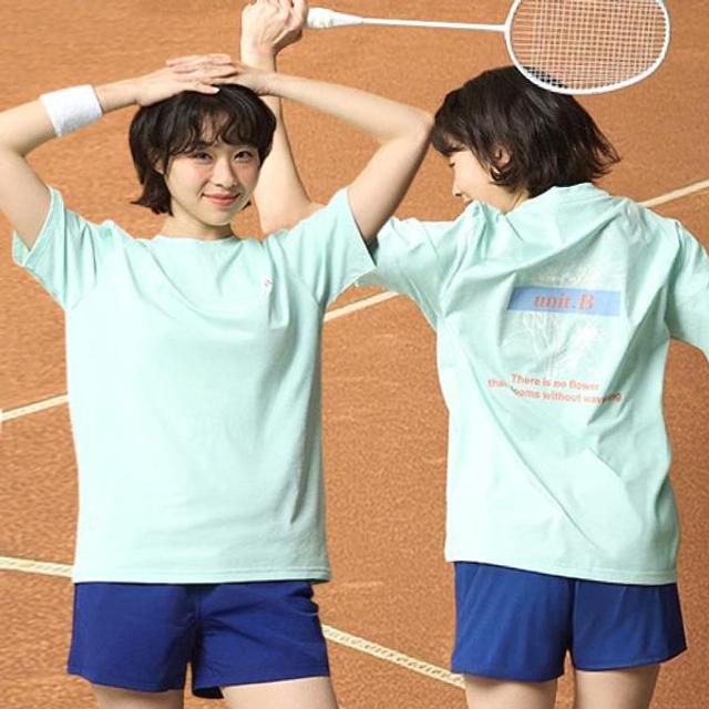 유닛비 남성 여성 반팔 티셔츠 데일리 오버핏 BE-2501-T04