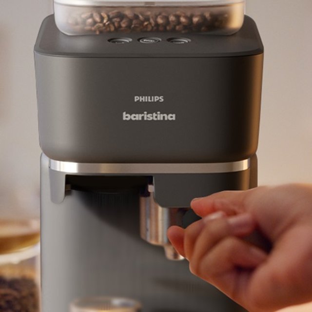 필립스 바리스티나 에스프레소 커피머신 블랙 BAR-300_60