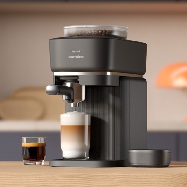 필립스 바리스티나 에스프레소 커피머신 블랙 BAR-300_60