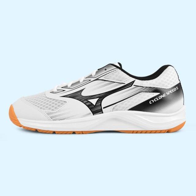미즈노 배구화 인도어화 사이클론 스피드 5 화이트 블랙