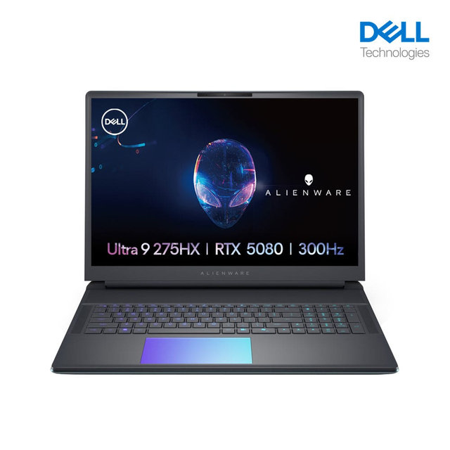 [신제품/재고보유] Dell 18형 에일리언웨어 게이밍 노트북 DAA18250-WP02KR (예판/Ultra9/300Hz/RTX5080/32GB/2TB/Win11Pro/1년/크리에이터/고사양게임)