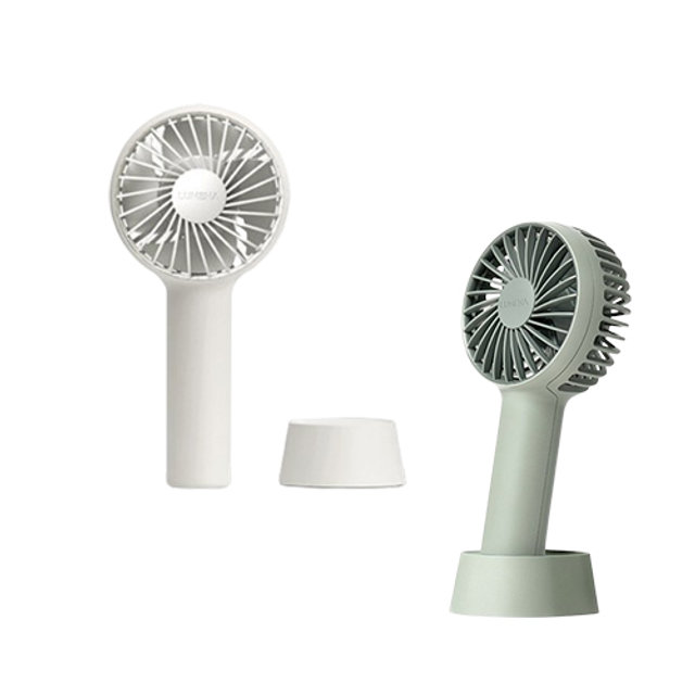 [옵션선택형] 루메나 휴대용 무선 선풍기 FAN C2 (크림화이트/더스티그린)
