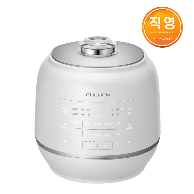쿠첸 121+ 6인용 올스텐 IH전기압력밥솥 화이트 CRT-RPS0691W