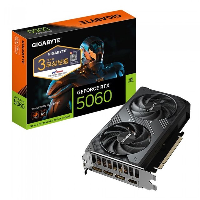 GIGABYTE 지포스 RTX 5060 WINDFORCE MAX OC D7 8GB 피씨디렉트S