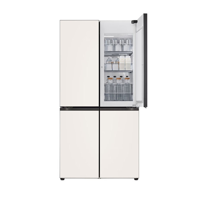 LG 디오스 AI 오브제컬렉션 더블매직스페이스 4도어 냉장고 M876GBB232.AKOR [871L,베이지] 