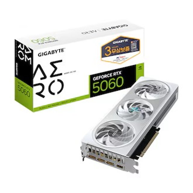  [9% 카드할인] GIGABYTE 지포스 RTX 5060 AERO OC D7 8GB 피씨디렉트