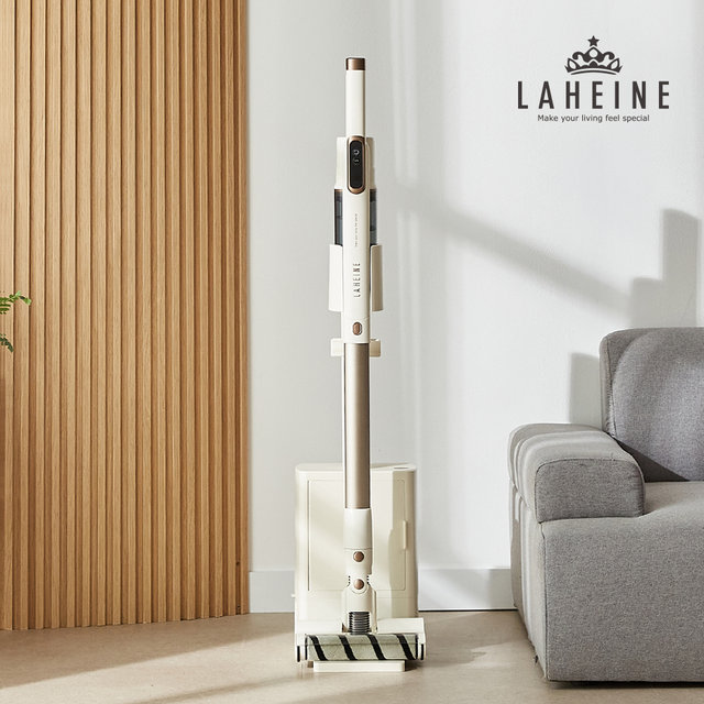 [비밀특가]라헨느 더 퀸 슬림 플러피 듀얼헤드 BLDC 클린스테이션 무선청소기 (자동먼지비움)