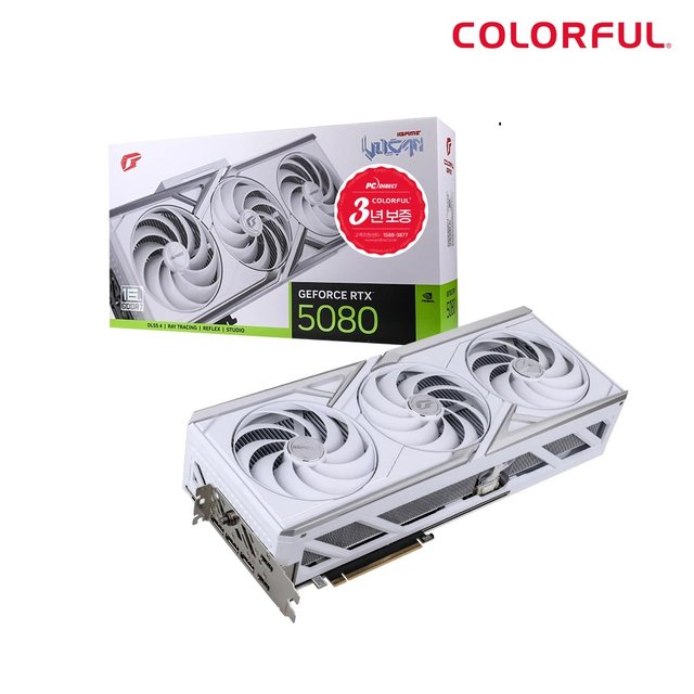 [8월7일 출고] COLORFUL iGame 지포스 RTX 5080 Vulcan OC White D7 16GB 피씨디렉트