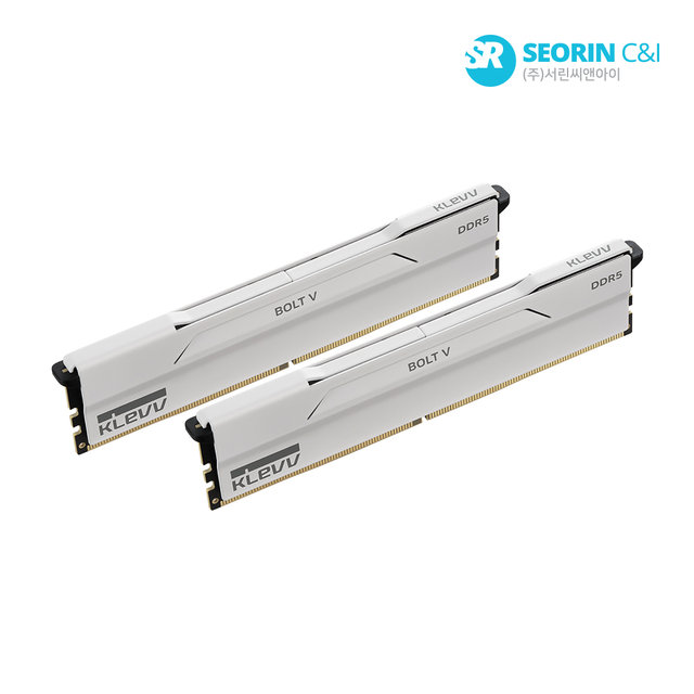 [서린공식] 에센코어 클레브 DDR5-6000 CL30 BOLT V 화이트 패키지 서린 (64GB(32Gx2)