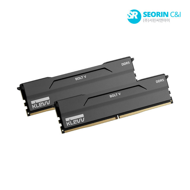 [서린공식] 에센코어 클레브 DDR5-6000 CL30 BOLT V 블랙 패키지 서린 (64GB(32Gx2)