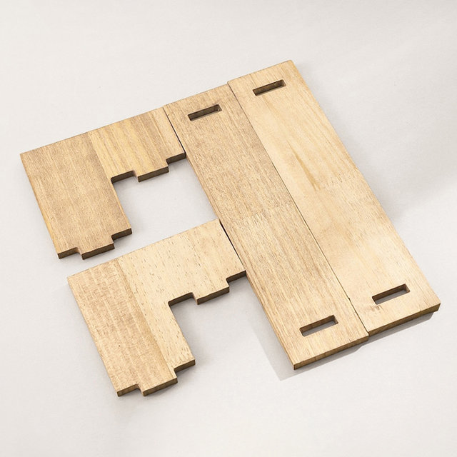 계단식 우드 미니 화분 받침대 - 4단