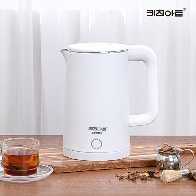 키친아트 프리미오 스텐레스304 이중단열 보온주전자 1.8L 전기주전자