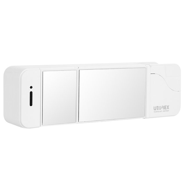 유토렉스 거울도어 히팅건조 가정용 칫솔건조살균기 UTC-5350W 화이트