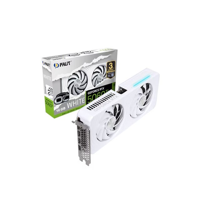  007퍼스트라이트 증정 [이엠텍 공식] PALIT 지포스 RTX 5060 Ti WHITE OC D7 16GB 이엠텍