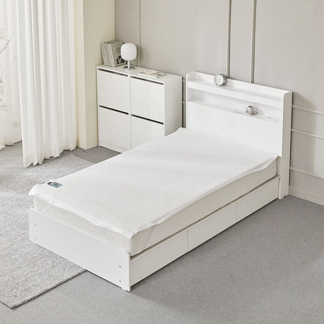 [비밀특가] 바스포르 머쉬 냉감패드 여름 쿨링 침대패드 고정밴드 SS