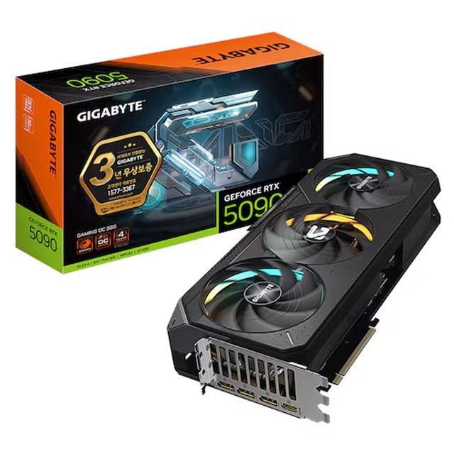 GIGABYTE 지포스 RTX 5090 GAMING OC D7 32GB 제이씨현.*