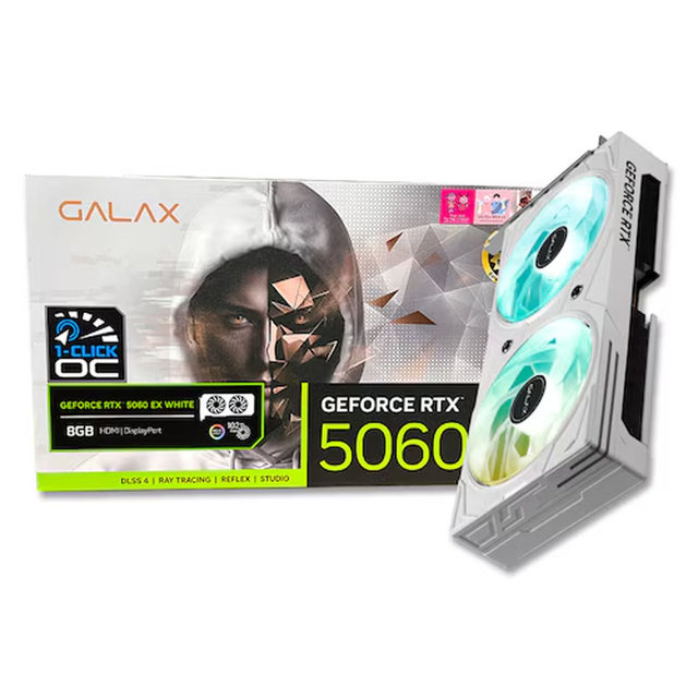 갤럭시 GALAX 지포스 RTX 5060 EX WHITE OC D7 8GB.*